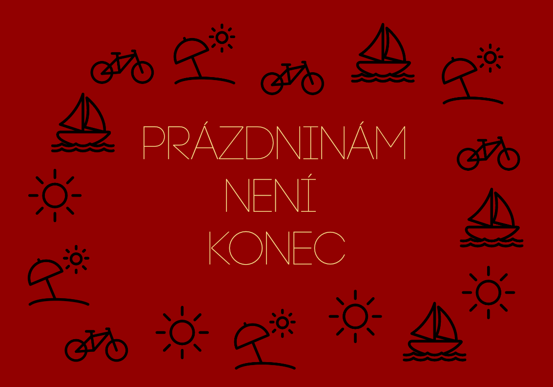 prázdniny konec ilustrace