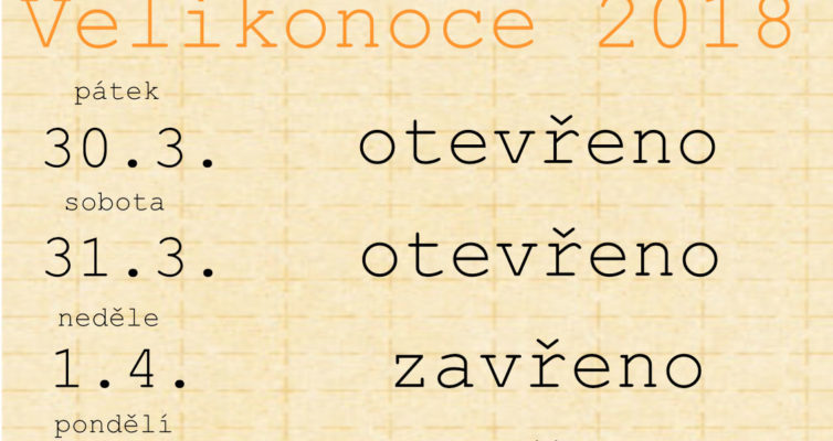 Velikonoce 2018