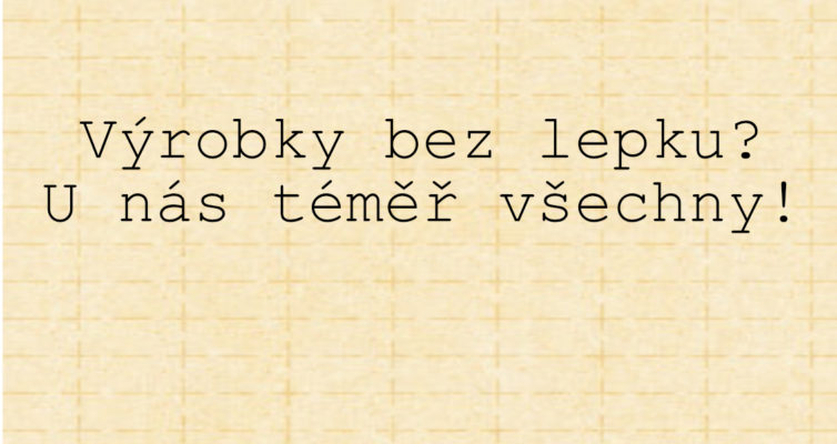 výrobky bez lepku - grafika